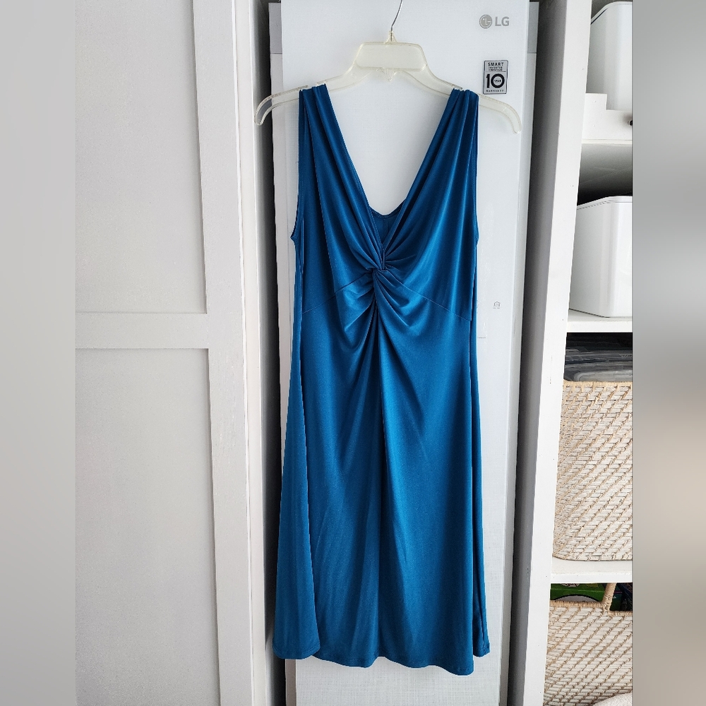NWT Womens teal blue slinky dress Medium
